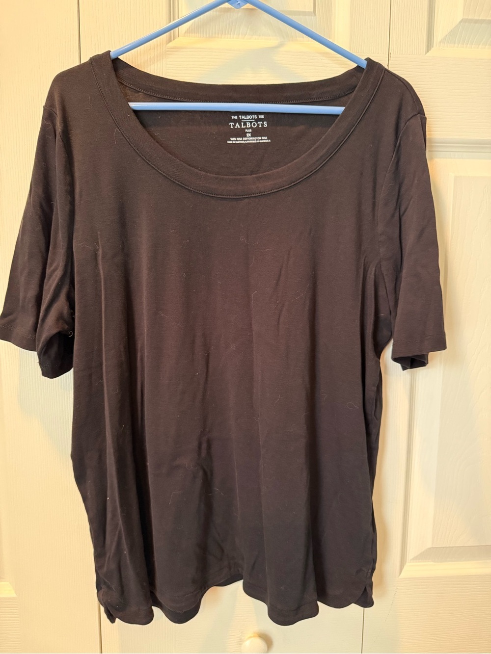 # Talbots 2X Black Short Sleeve Tee